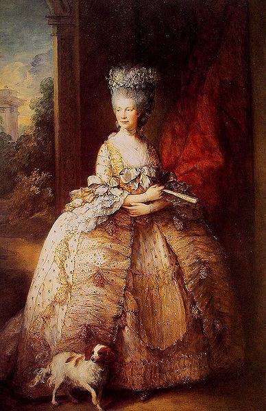 Thomas Gainsborough Portrait of the Queen Charlotte Sweden oil painting art